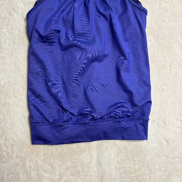 Ivivva Girls Double Dutch Racerback Tank Top Sz 14 Purple Built in bra Lululemon - Picture 4 of 10